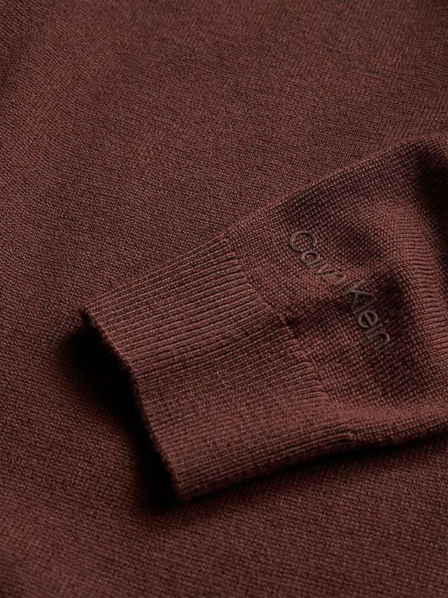 Brown Calvin Klein Merino Wool Jumper Women Dress | WLZF-20835