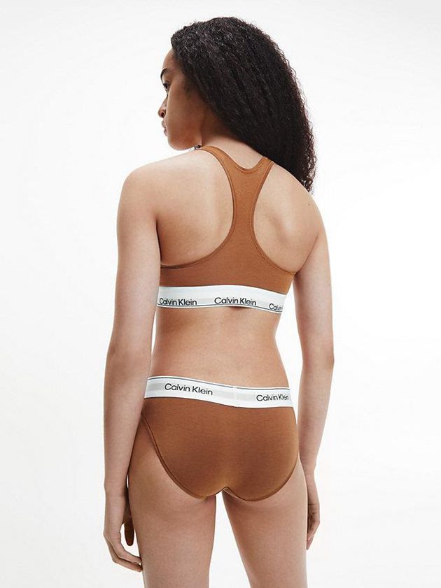 Brown Calvin Klein Modern Cotton Women Bra | WSGN-34792