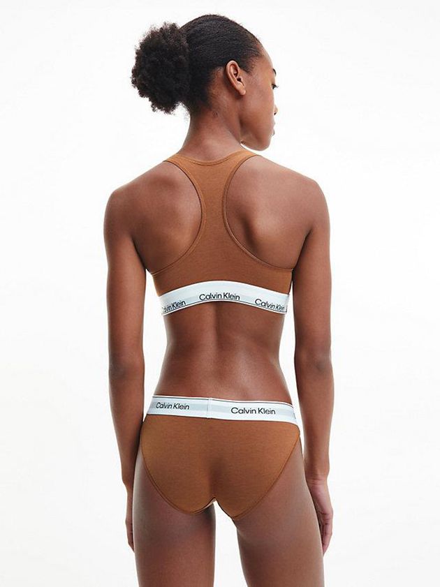 Brown Calvin Klein Modern Cotton Women Bra | WSGN-34792