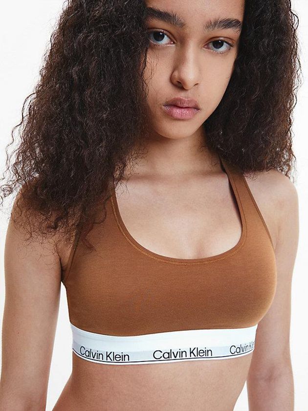 Brown Calvin Klein Modern Cotton Women Bra | WSGN-34792