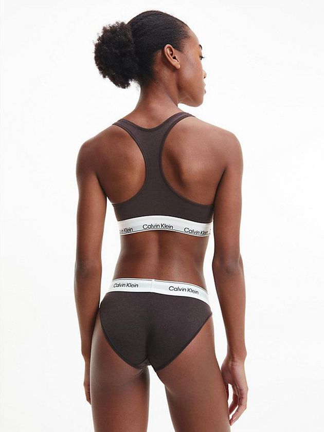 Brown Calvin Klein Modern Cotton Women Bra | VUDP-38691