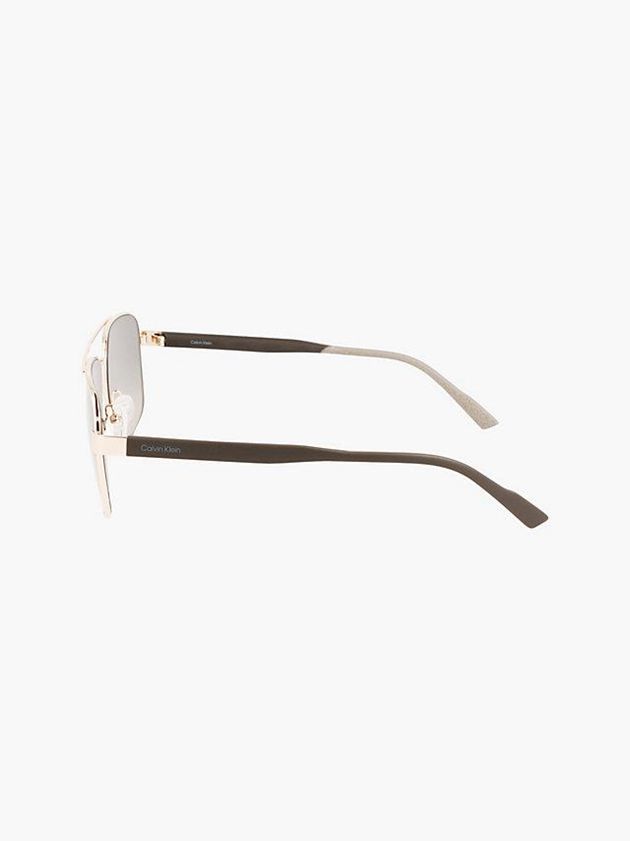 Brown Calvin Klein Navigator Men Sunglasses | BSKE-81432