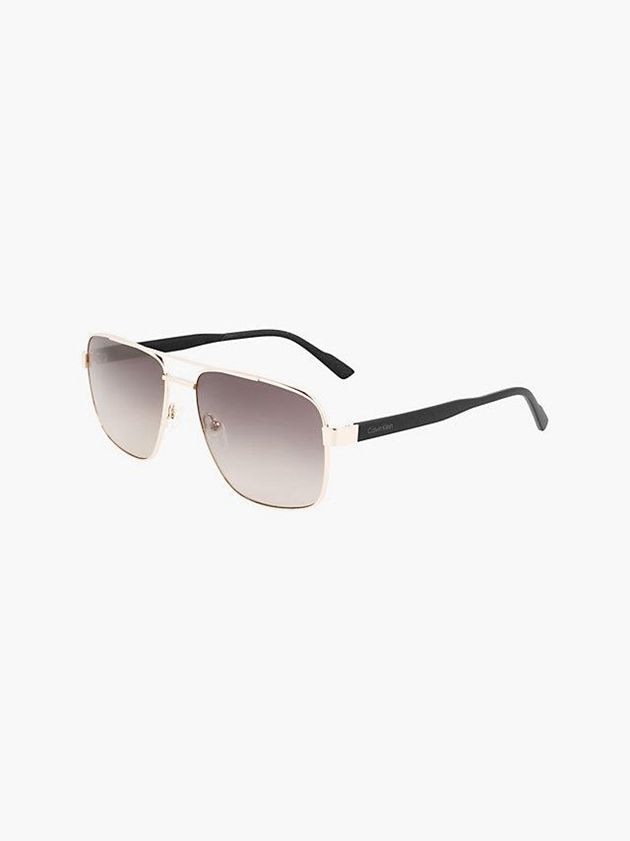 Brown Calvin Klein Navigator Men Sunglasses | UOMY-94062