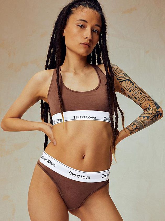 Brown Calvin Klein Pride Women Bra | VOBN-14950
