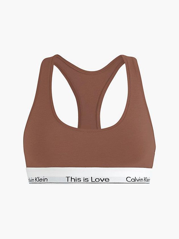 Brown Calvin Klein Pride Women Bra | VOBN-14950