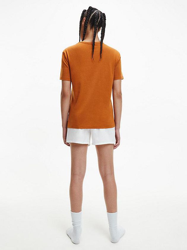 Brown Calvin Klein Pyjama - Pure Cotton Women Top | YOJH-46385