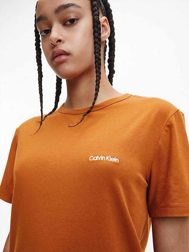 Brown Calvin Klein Pyjama - Pure Cotton Women Top | YOJH-46385