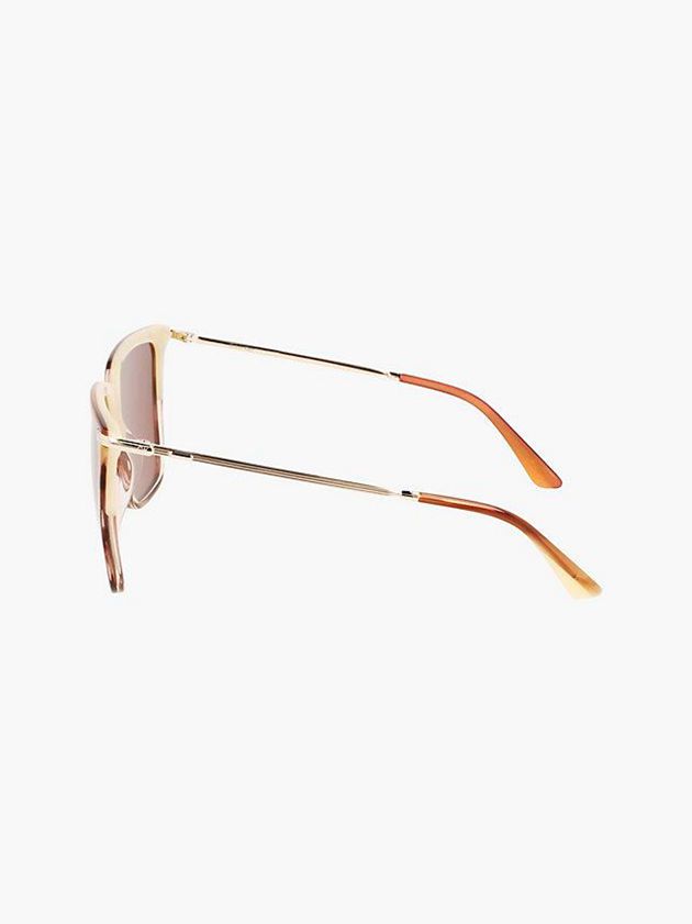 Brown Calvin Klein Rectangle Women Sunglasses | WOIT-07829