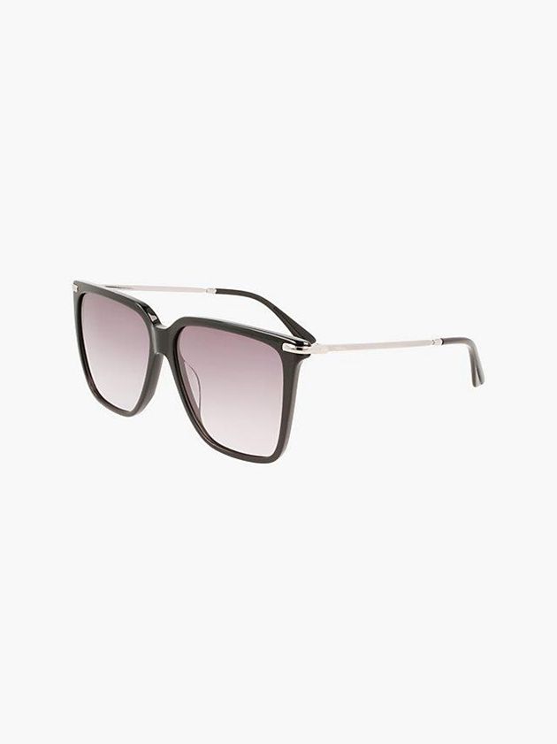 Brown Calvin Klein Rectangle Women Sunglasses | GVXM-67134