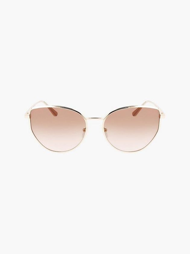 Brown Calvin Klein Rectangle Women Sunglasses | ANVI-28610