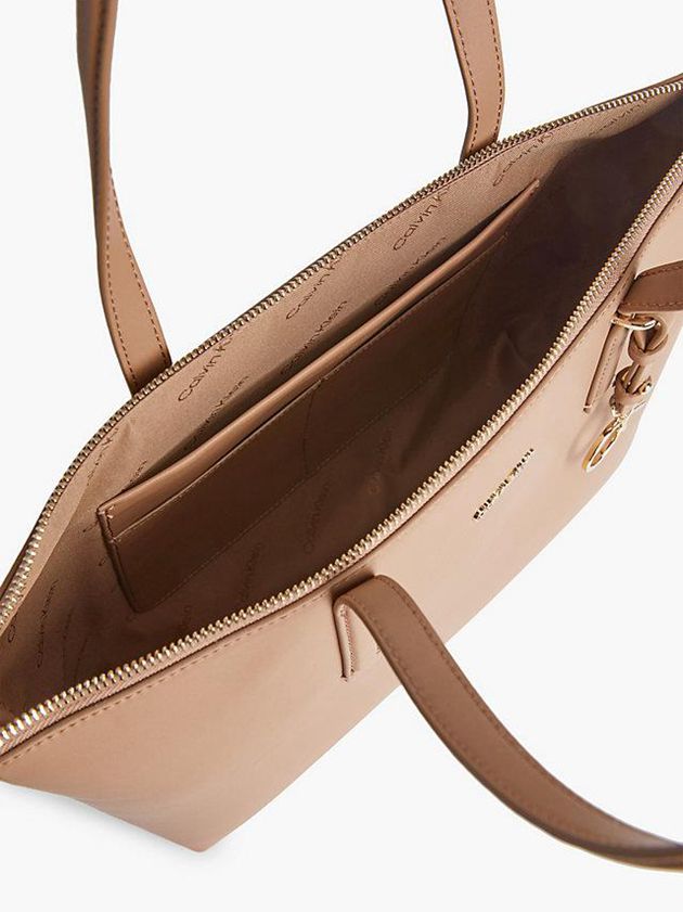 Brown Calvin Klein Recycled Tote Women Bags | CQWS-80194