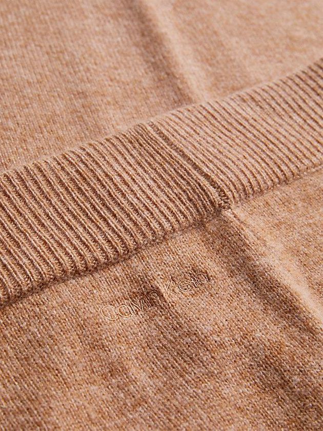 Brown Calvin Klein Recycled Wool Midi Women Skirt | IVQR-45809