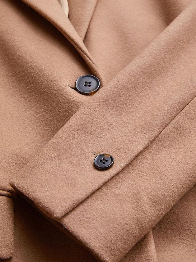 Brown Calvin Klein Recycled Wool Women Coat | PRLI-98053