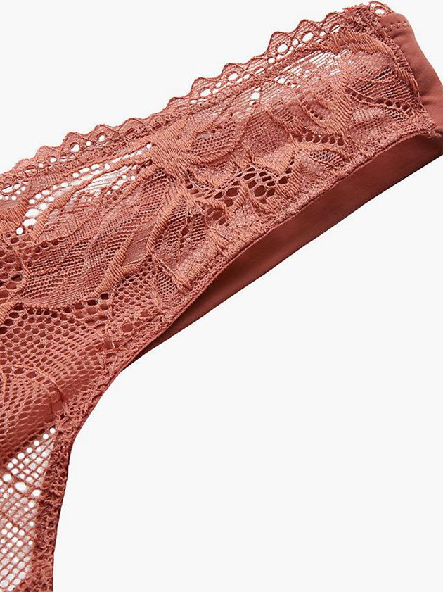 Brown Calvin Klein Seductive Comfort Women Thong | KPAH-80276