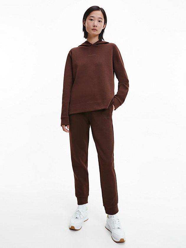 Brown Calvin Klein Slim Recycled Polyester Women Joggers | XZTI-67230