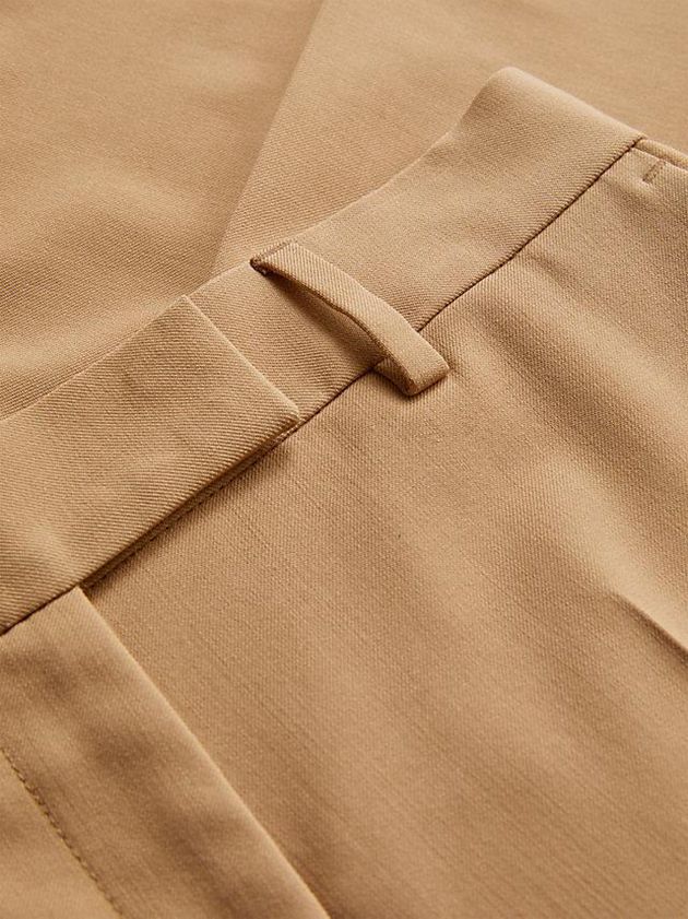 Brown Calvin Klein Slim Tailored Slit Cuff Women Pants | AVDS-39721