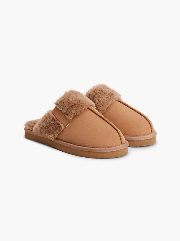 Brown Calvin Klein Slippers Women Slippers | WVPA-12945