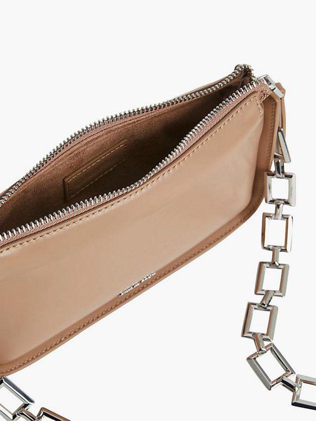 Brown Calvin Klein Small Recycled Crossbody With Chain Women Bags | EFWZ-40231
