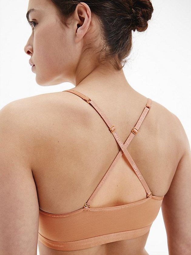 Brown Calvin Klein String - Form To Body Women Bra | IPRQ-95183