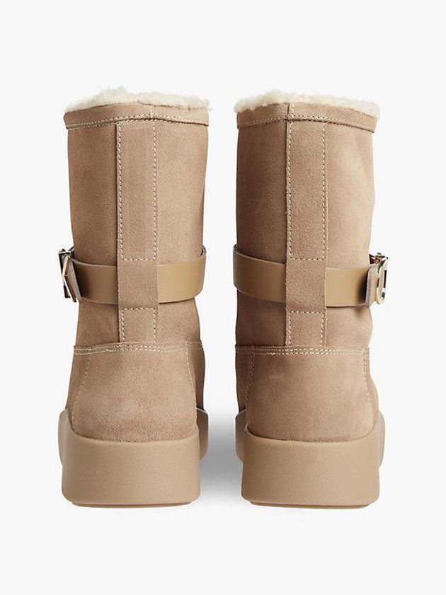 Brown Calvin Klein Suede Ankle Women Boots | MTDH-09746