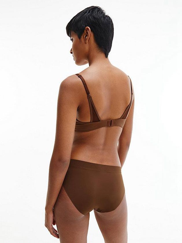 Brown Calvin Klein T-Shirt - Perfectly Fit Flex Women Bra | AQVJ-41206
