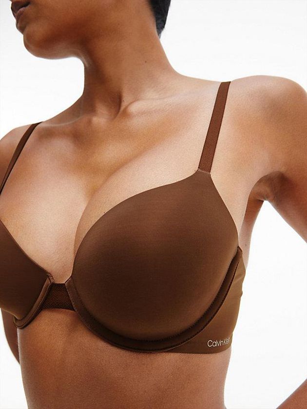 Brown Calvin Klein T-Shirt - Perfectly Fit Flex Women Bra | AQVJ-41206