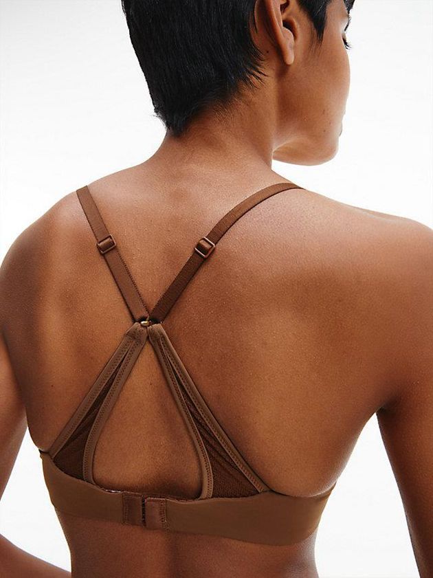 Brown Calvin Klein T-Shirt - Perfectly Fit Flex Women Bra | AQVJ-41206