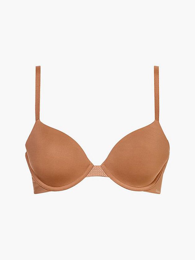 Brown Calvin Klein T-Shirt - Perfectly Fit Flex Women Bra | CMVY-08612