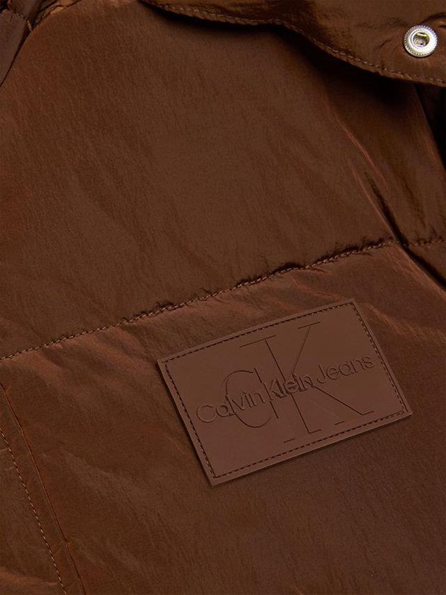 Brown Calvin Klein Unisex Padded Puffer Women Jacket | NVTZ-74208