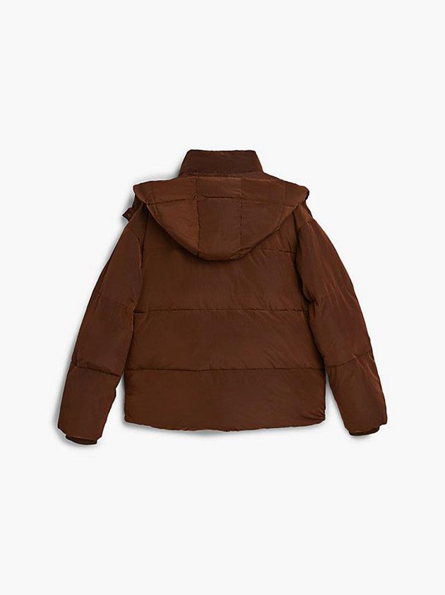 Brown Calvin Klein Unisex Padded Puffer Men Jacket | DAKB-16308