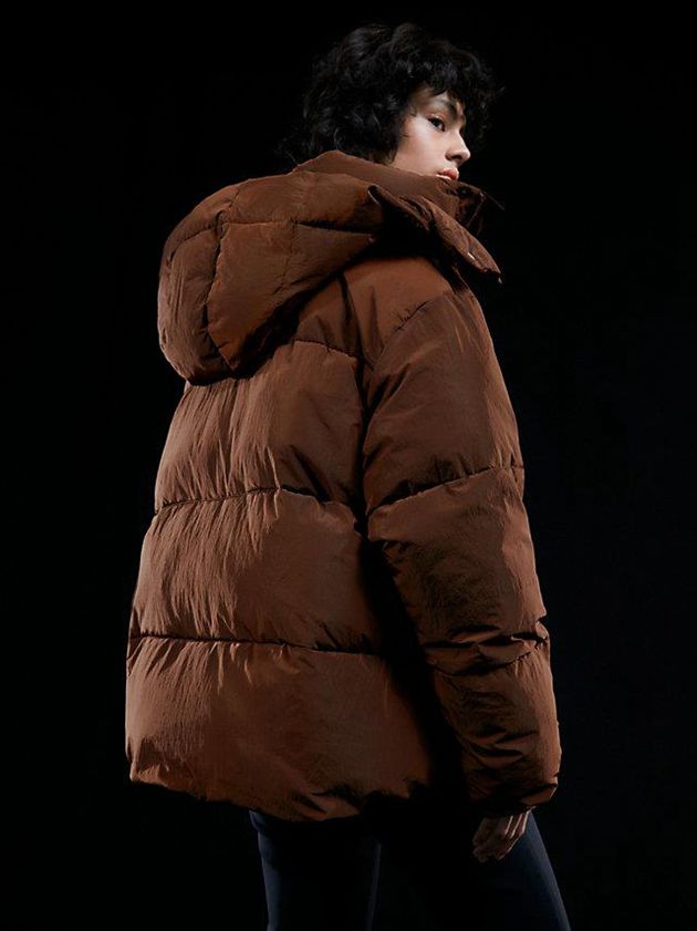 Brown Calvin Klein Unisex Padded Puffer Men Jacket | DAKB-16308