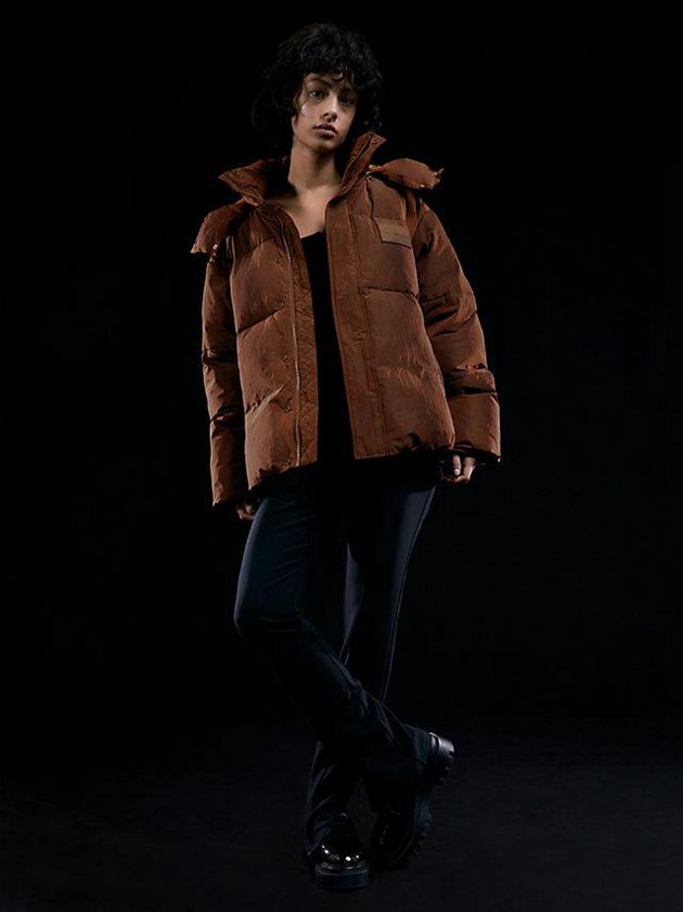 Brown Calvin Klein Unisex Padded Puffer Men Jacket | DAKB-16308