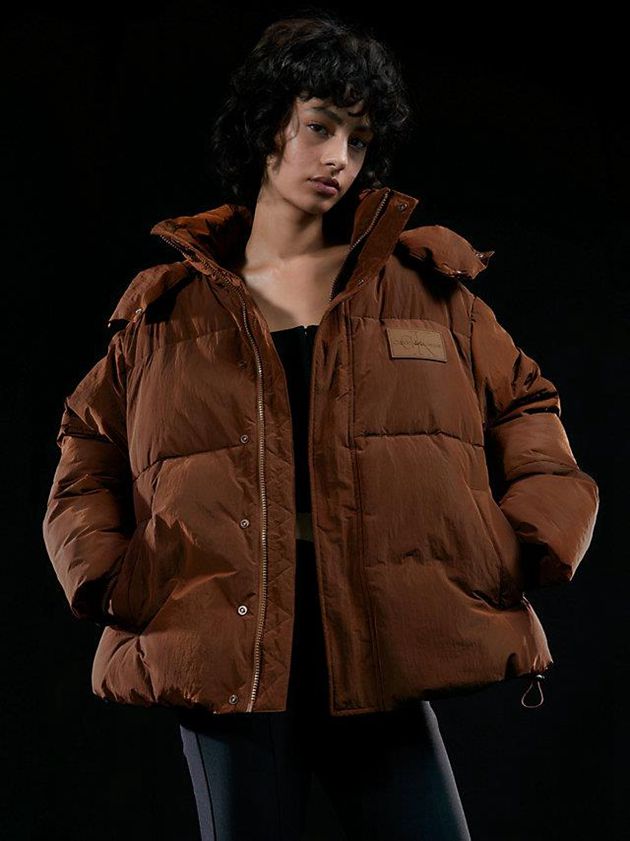 Brown Calvin Klein Unisex Padded Puffer Men Jacket | DAKB-16308