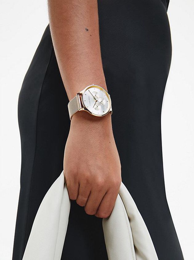 Gold Calvin Klein Timeless Multifunction Women Watch | KTNW-16794
