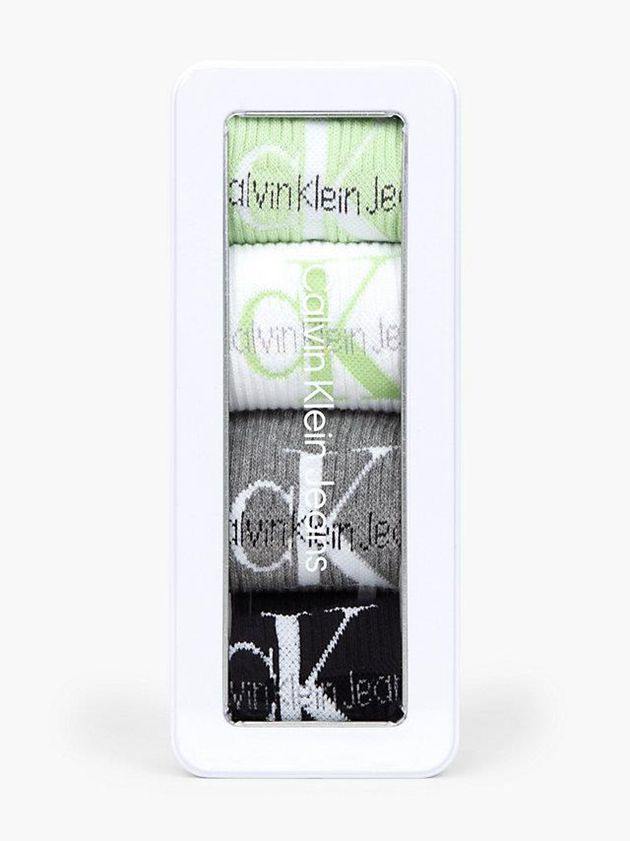 Green Calvin Klein 4 Pack Crew Gift Set Women Socks | SART-56149