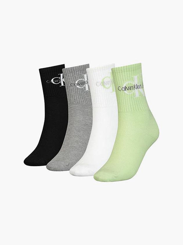 Green Calvin Klein 4 Pack Crew Gift Set Women Socks | SART-56149