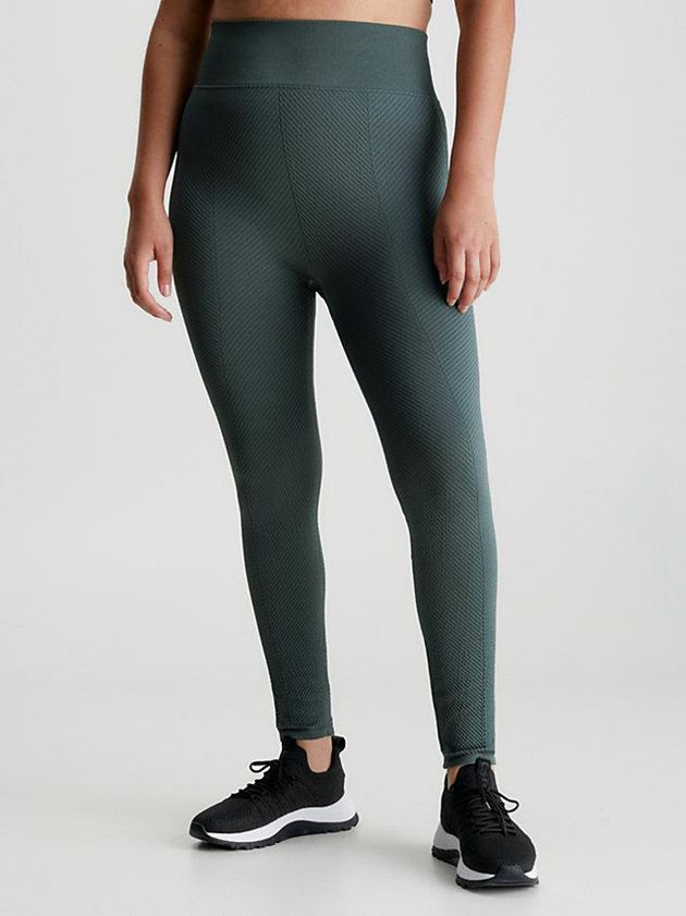 Green Calvin Klein 7/8 Gym Women Leggings | ZARG-04731