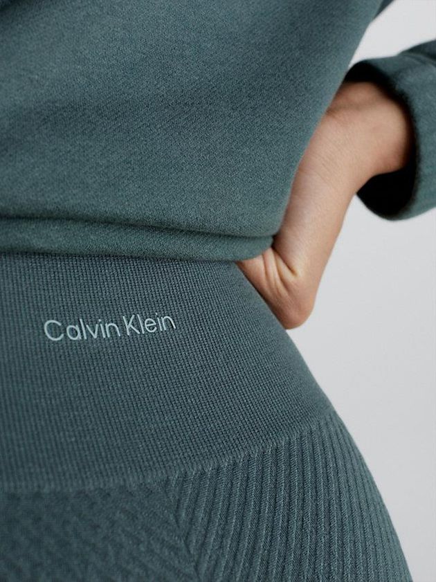 Green Calvin Klein 7/8 Gym Women Leggings | ZARG-04731