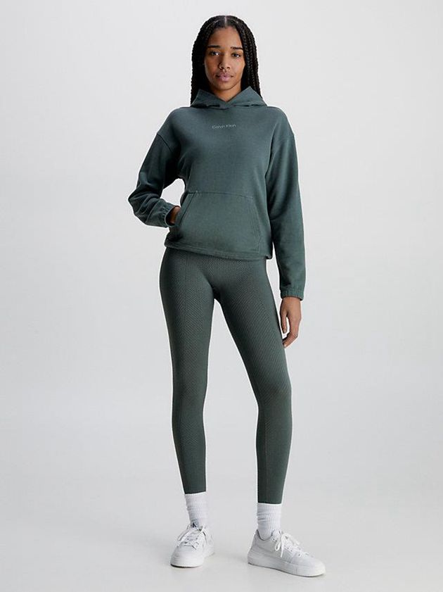 Green Calvin Klein 7/8 Gym Women Leggings | ZARG-04731