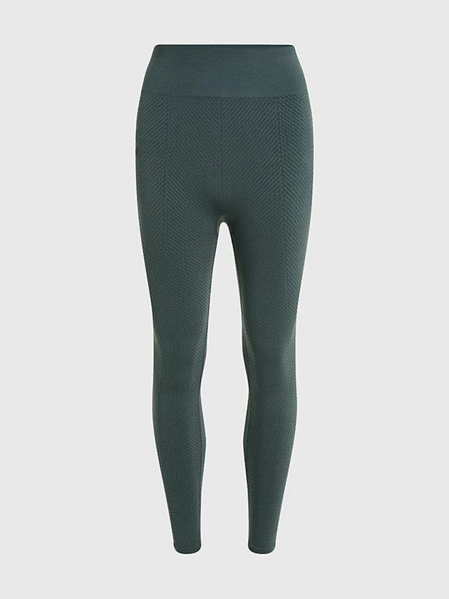 Green Calvin Klein 7/8 Gym Women Leggings | ZARG-04731