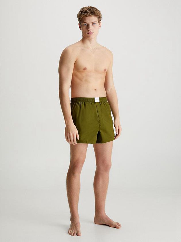 Green Calvin Klein Boxers - Pure Cotton Men Briefs | NZYB-40763