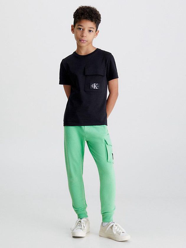 Green Calvin Klein Cargo Boys's Joggers | SEFI-36578
