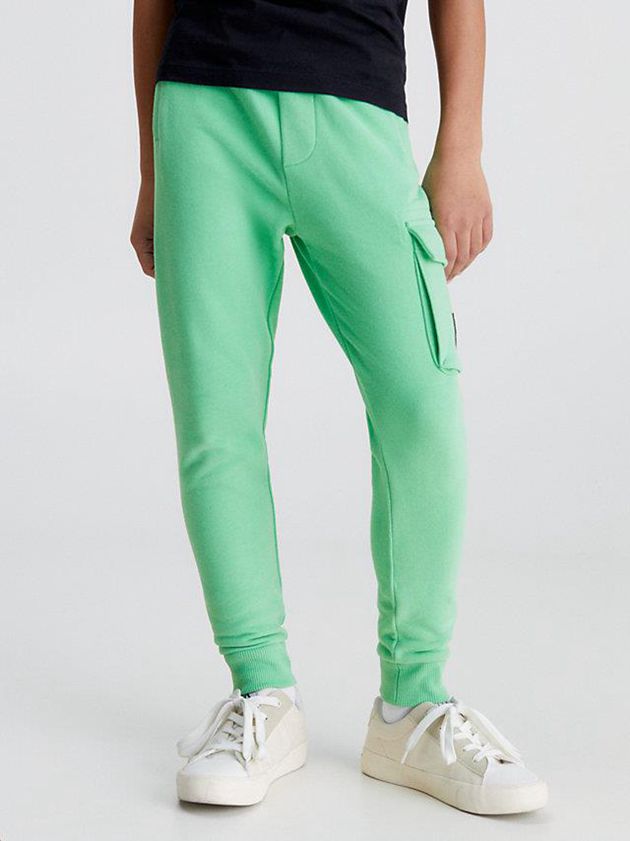 Green Calvin Klein Cargo Boys\'s Joggers | SEFI-36578
