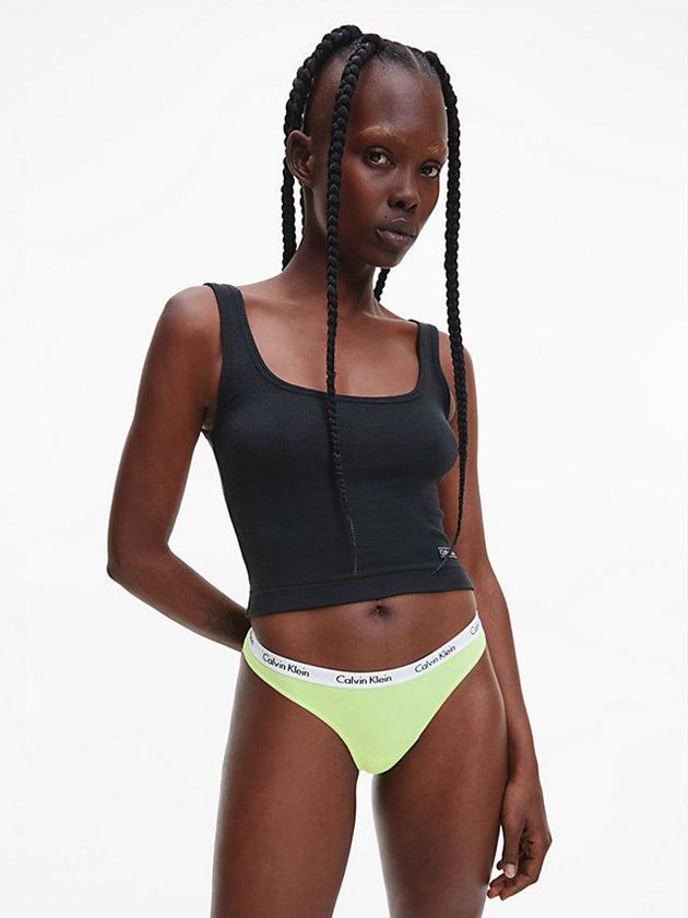 Green Calvin Klein Carousel Women Thong | RCXN-85217