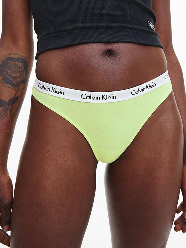 Green Calvin Klein Carousel Women Thong | RCXN-85217
