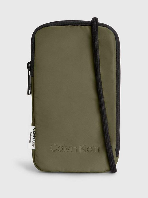 Green Calvin Klein Crossbody Phone Pouch Women Bags | EMTA-05863