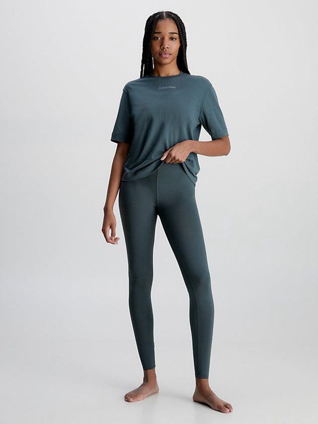 Green Calvin Klein Gym Women T-Shirt | VMSL-18397