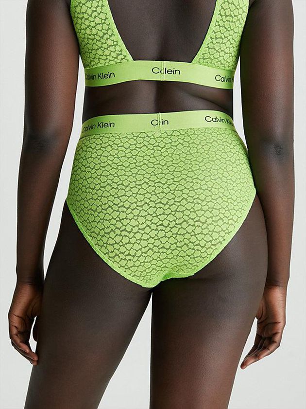 Green Calvin Klein Lace High Waisted Bikini - Ck96 Women Briefs | QTKD-06258