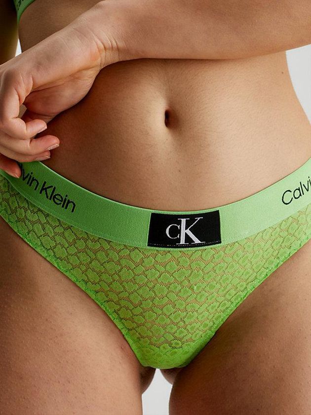 Green Calvin Klein Lace - Ck96 Women Thong | MEKF-30267