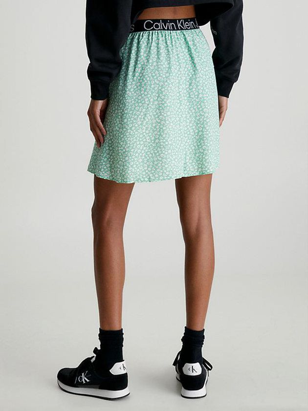 Green Calvin Klein Logo Waistband Mini Women Skirt | WQXK-14805